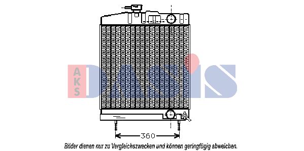 AKS DASIS Radiators, Motora dzesēšanas sistēma 133500N